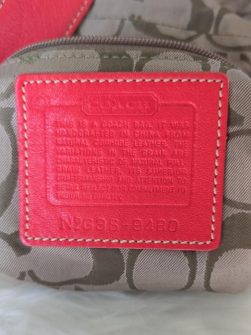 Coach Soho y2k G3S -8480 Orangy RED  Vintage Messenger Style Crossbody - Picture 3 of 16